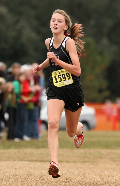 2009 CIF XC Girls D4-063.JPG - 2009 California CIF Cross Country Championships, Woodward Park, Fresno, California